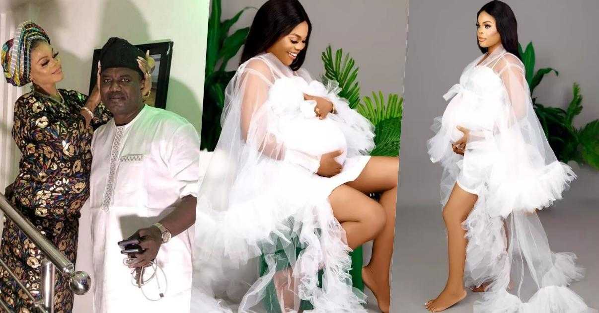 "Journey of 10months finally came to an end" - Mercy Aigbe's ex-husband, Lanre Gentry, and new wife welcome baby