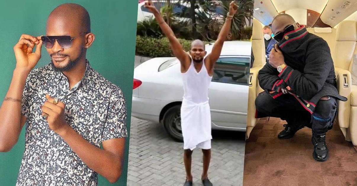 "David is leading by example, abeg forgive me" - Uche Maduagwu lauds Davido following disbursement of charity funds (Video)