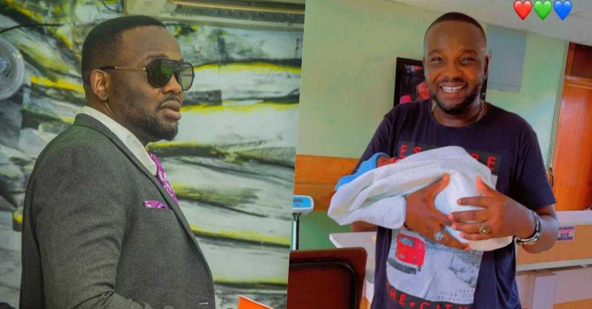 Yomi Fabiyi welcomes baby boy with wife (Video)