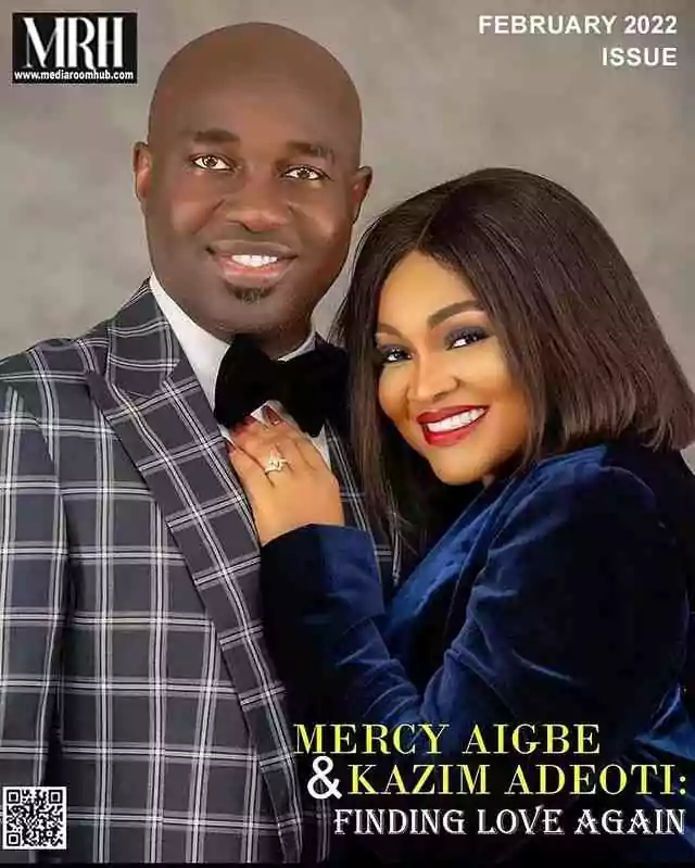 Mercy Aigbe and husband, Kazim Adeoti make first magazine cover, spill secrets about their marriage (Video)