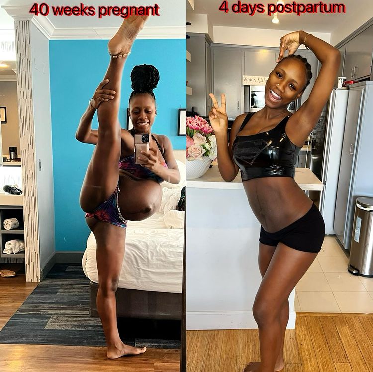 Korra Obidi shares incredible postpartum transformation four days after giving birth