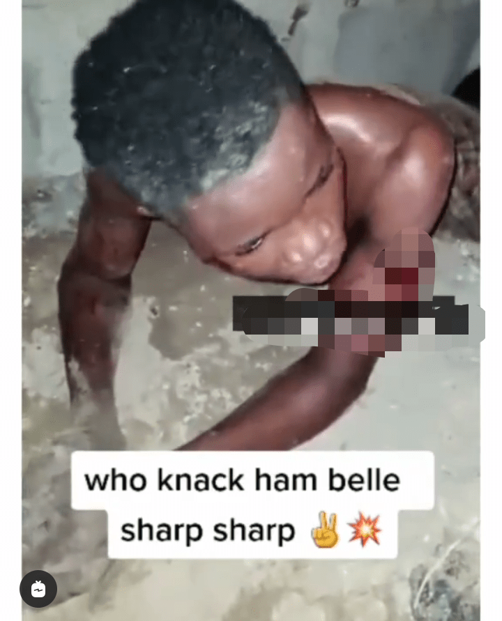 Man humiliated, made to sing rhymes for allegedly impregnating another man's wife (Video)
