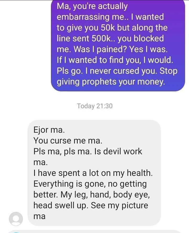 Pregnant lady in torment after blocking her helper