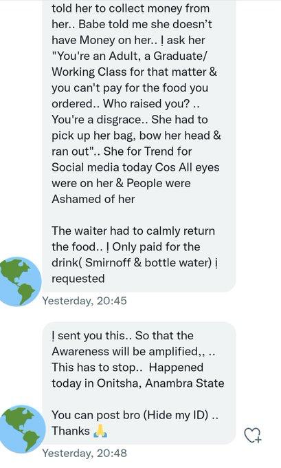 Man narrates date experience with entitled working class lady who cannot afford food of N3500