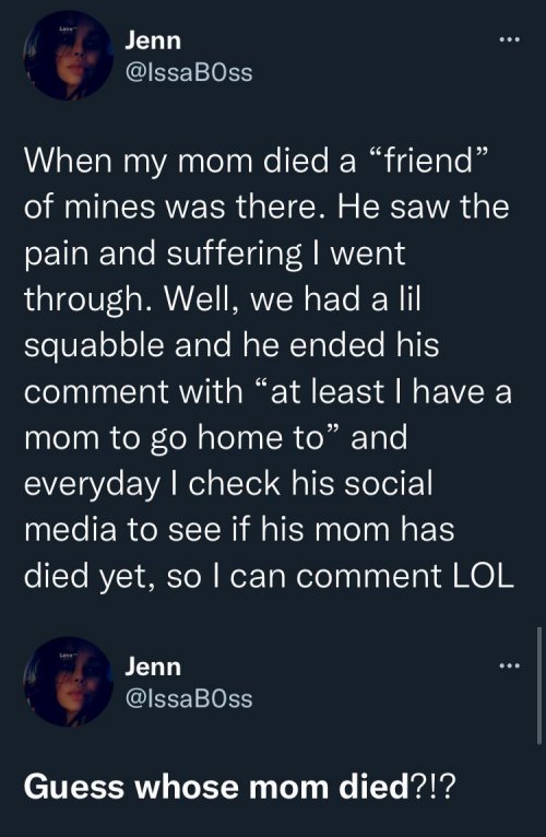 Lady waits two years for friend's mother's death to pay back insensitive comment
