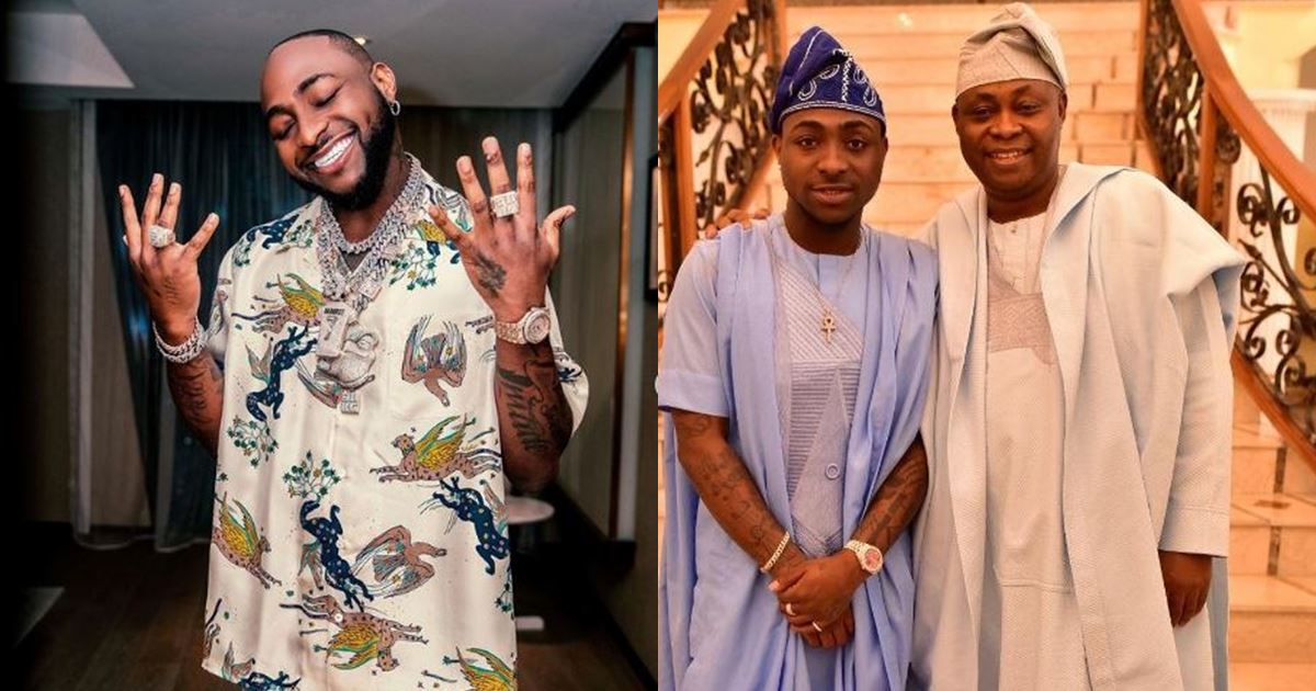 "Such a dope father" - Davido excited as he receives piece of land from father, Adeleke in Banana Island, Lagos