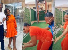 Lateef Adedimeji reacts as wife gives colleague a romantic dance (Video) Lateef Adedimeji reacts as wife gives colleague a 'close-up dance' (Video)