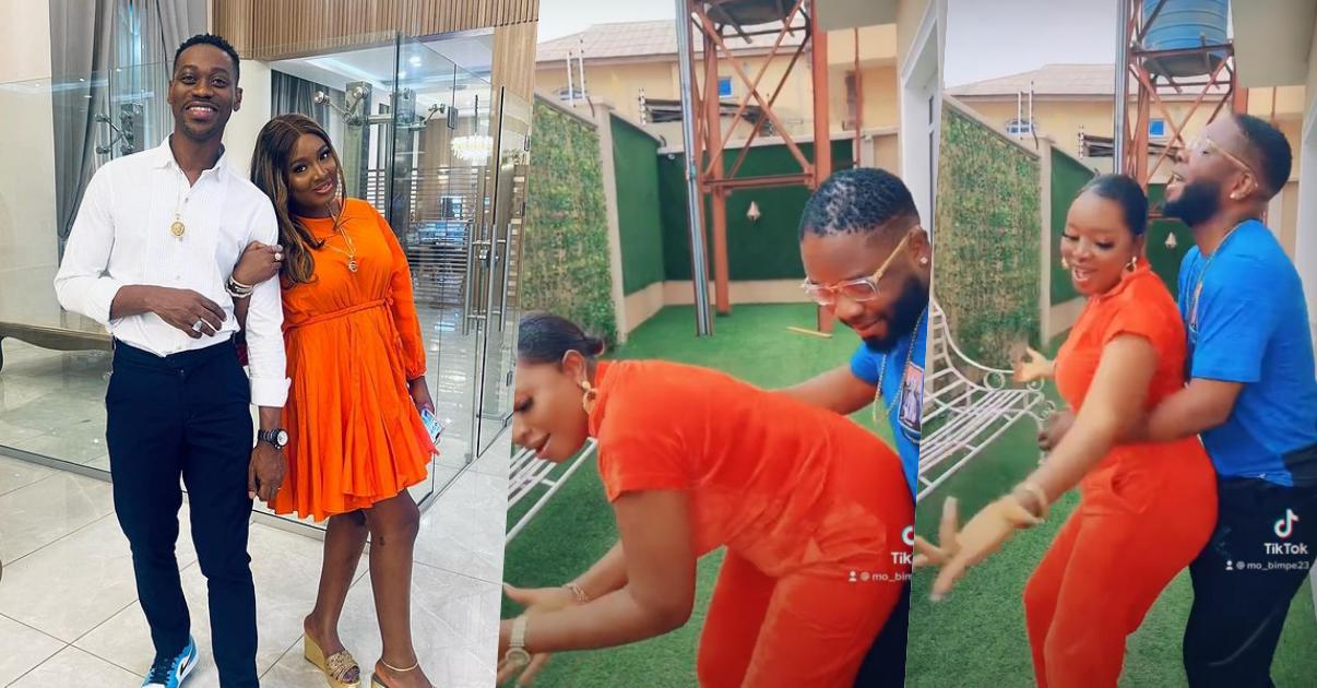 Lateef Adedimeji reacts as wife gives colleague a 'close-up dance' (Video)