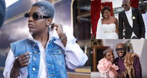 Annie Idibia slams troll who condemned her for flaunting 'wedding' unlike baby mama, Pero