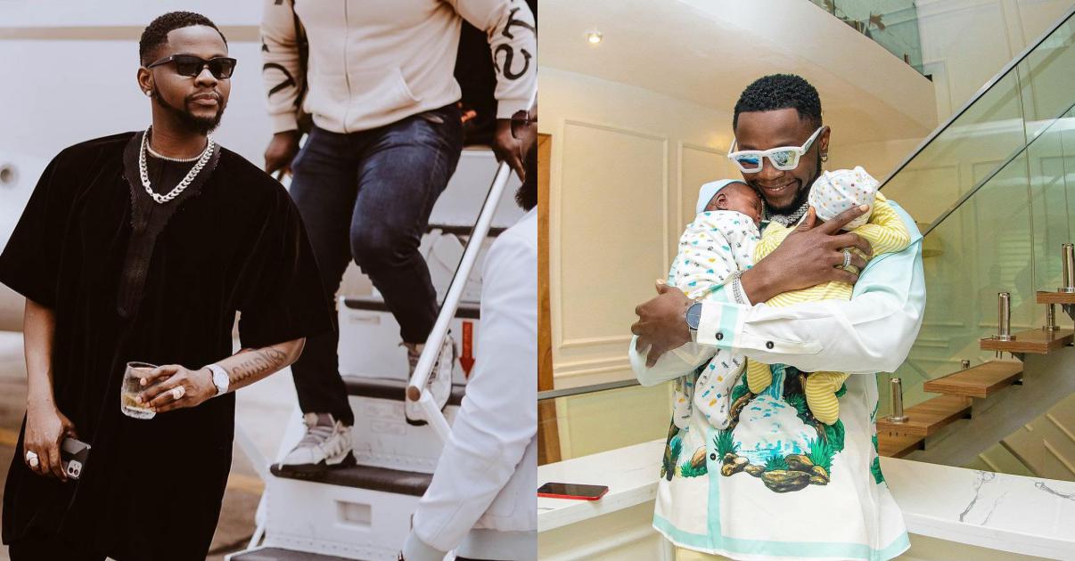 "She is even married" - Fans thrilled as Kizz Daniel reveals mother of triplets for the first time
