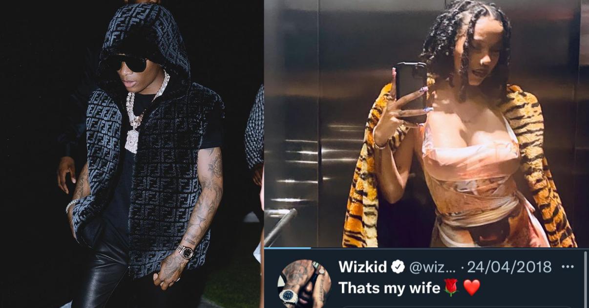 "Mrs manager will not like this" - Wizkid stirs reactions after being spotted with singer he once called 'my wife' four years ago