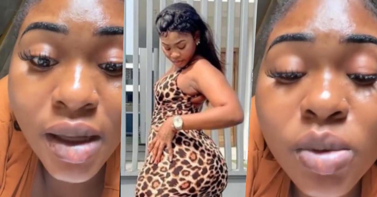 "What did I put myself into? Fine girl like me" - Lady ends up with swollen lips after pink lips procedure (Video)