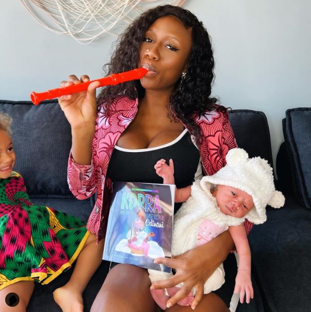 “Shut up your mouth before I block you!!!” – Korra Obidi lashes out at follower who advised her on how to take care of her baby (Video)
