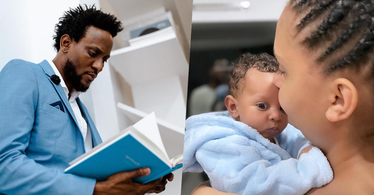 Omashola reveals future plans for son, Eyitemi, as he clocks two months old