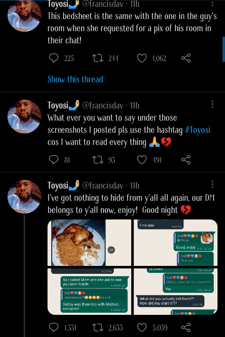 "Right now, my babe is currently in another boy's house knacking" - Heartbroken man rants in pain (Screenshots)