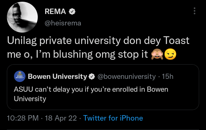 Rema Bowen University ASUU
