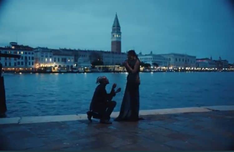 Mr. Eazi proposes to Temi Otedola in a romantic atmosphere (Video)