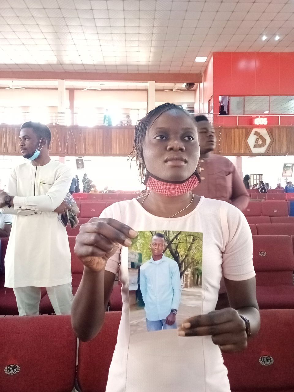 Man cries out as lady takes his picture to church after 'mistakenly' promising her marriage