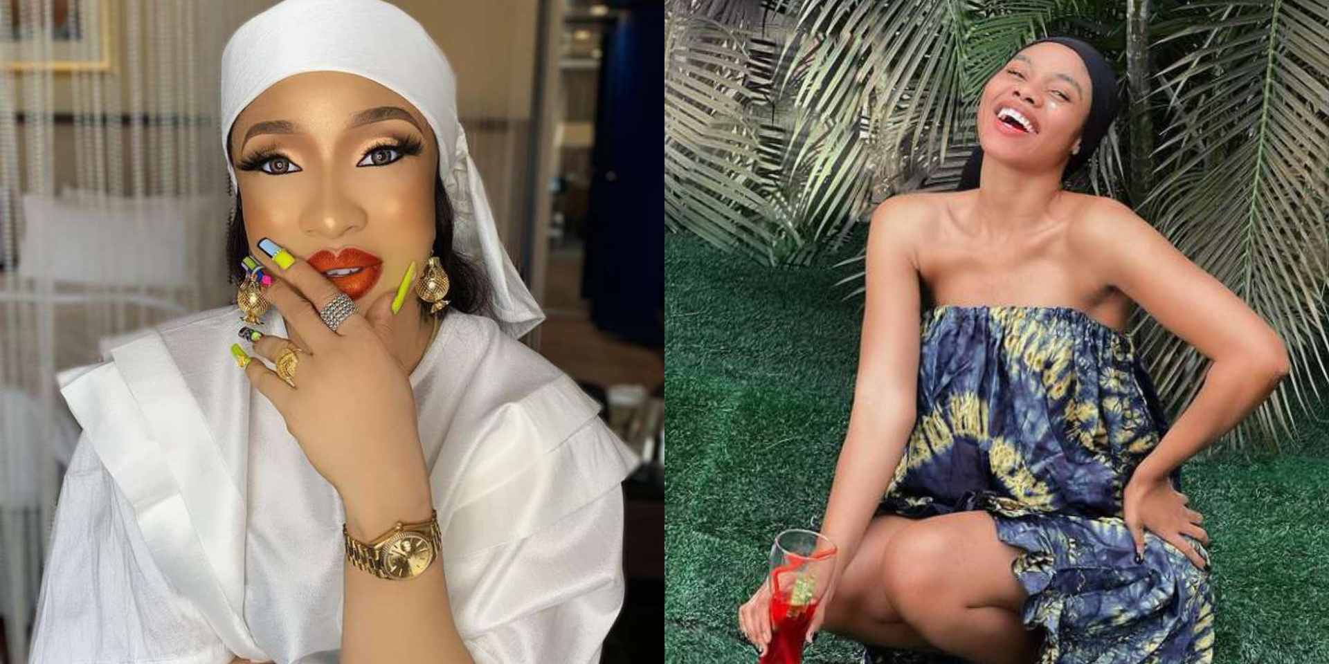 "Adulterous twerker, how useful have you been to your impo husband" - Tonto Dikeh slams Janemena