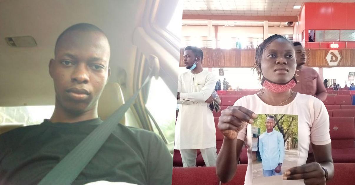 Man cries out as lady takes his picture to church after 'mistakenly' promising her marriage