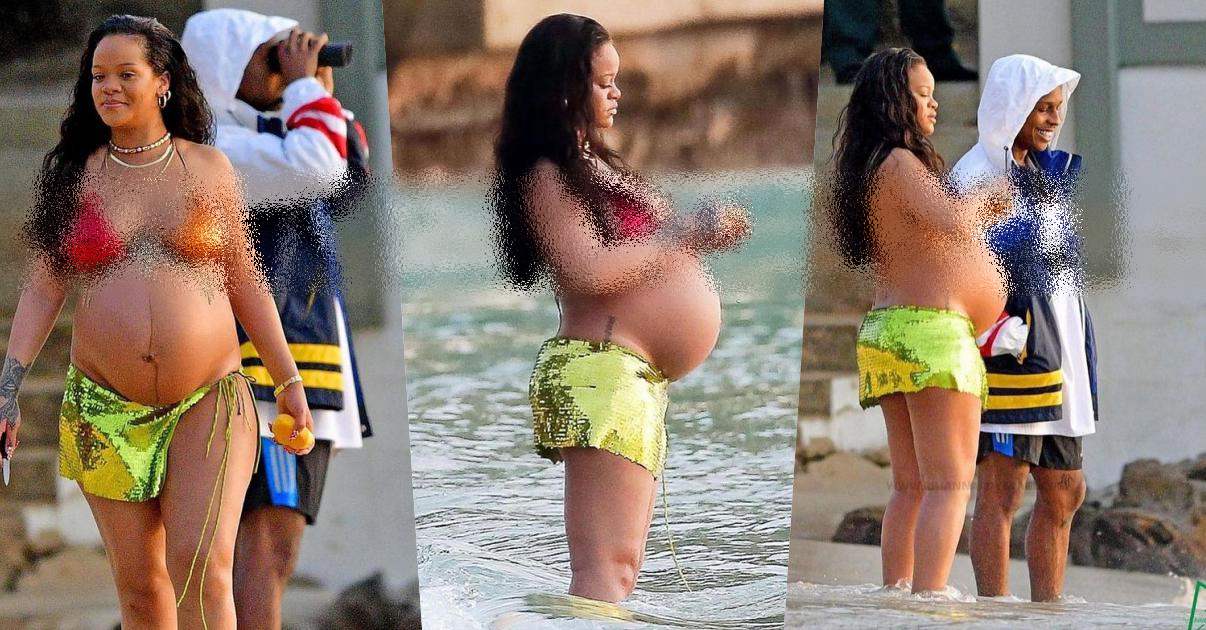 "Nobody dey enjoy this life pass ASAP Rocky and Mr Eazi" - Reactions as Rihanna is spotted on vacation with boyfriend 