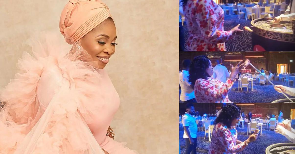 "Don't you have elders at home" - Reactions as ice-cream vendor teases Tope Alabi (Video)