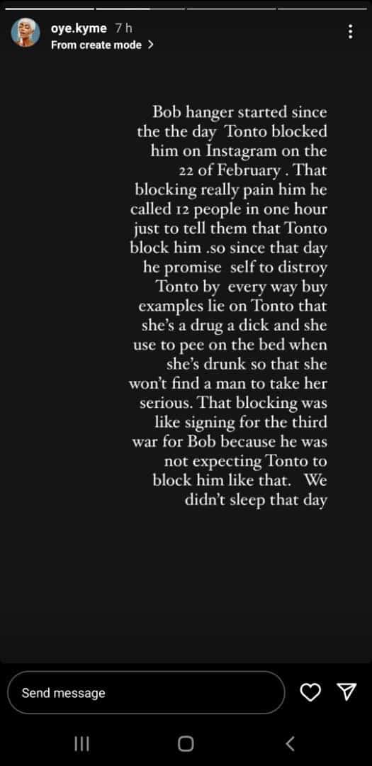 "Bobrisky vowed to destroy Tonto Dikeh by telling about her" - Bobrisky's ex-PA, Oye Kyme weighs in on current feud