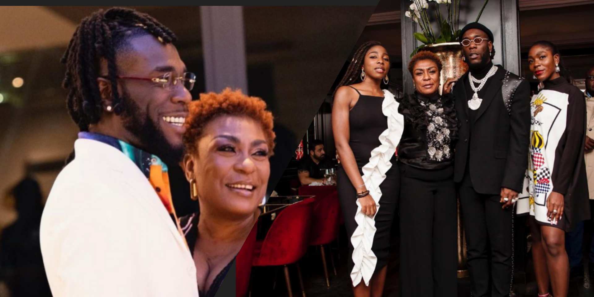 "It’s never a dull moment raising three talented kids" - Burna Boy’s mum