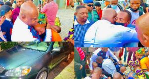 Photo Story: Pastor donates mini estate, car to Deborah Samuel's parents
