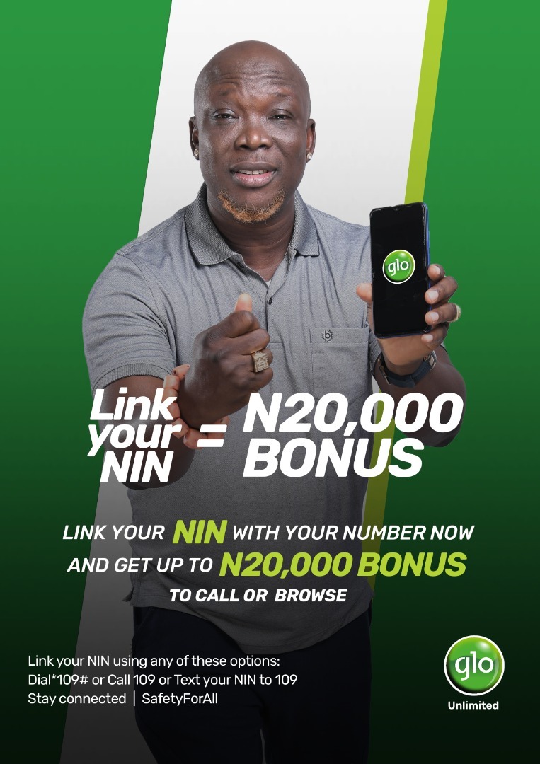 Link Your NIN With Your Number Now And Get Up To N20,000 Bonus To Call Or Browse
