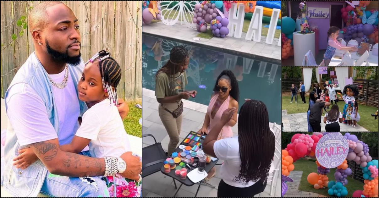 Davido showers accolade on Hailey's mother as he celebrates daughter's birthday in Atlanta (Video)