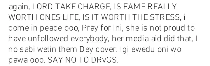 Genevieve nnaji hospitalized drug