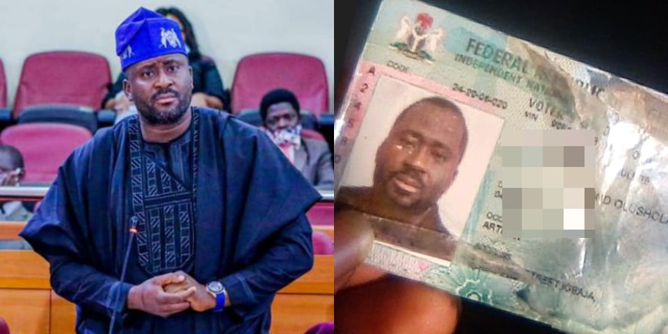 Nigerians react as passerby finds Desmond Elliot's Permanent Voter's Card on the street of Lagos