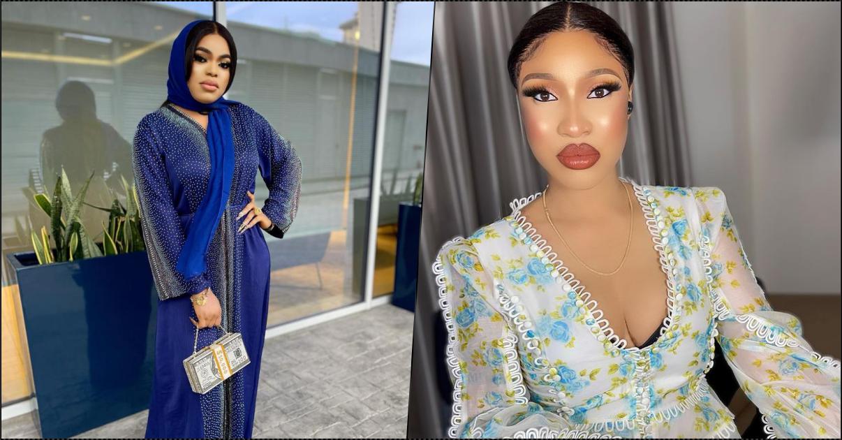 "Your fake life pass my own, aunty borrow borrow" - Bobrisky comes for Tonto Dikeh, calls her out over debt