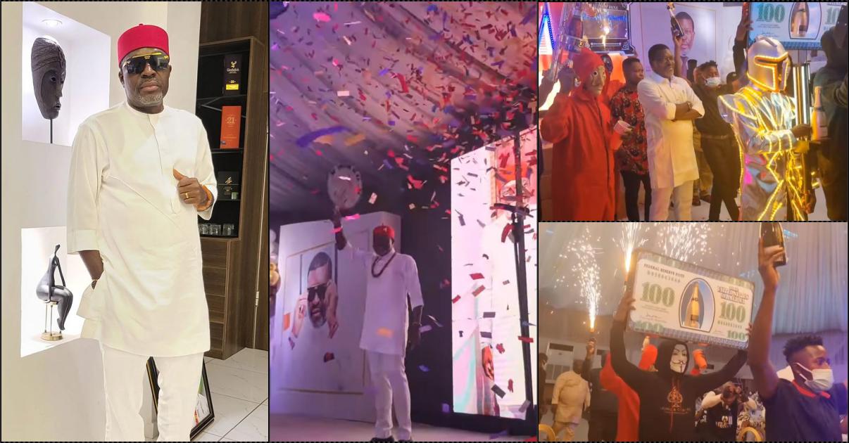 Kanayo O. Kanayo throws lavish party for his 60th birthday (Video)