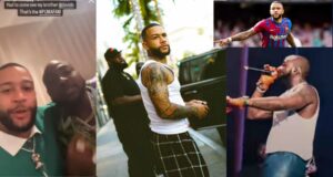 Barcelona star, Memphis Depay hangs out with Davido in Los Angeles [Video]