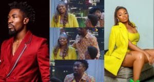 #BBNaijaReunion: Heartwarming moment Boma Akpore apologized to Angel over their altercation in Biggie's house (Video)