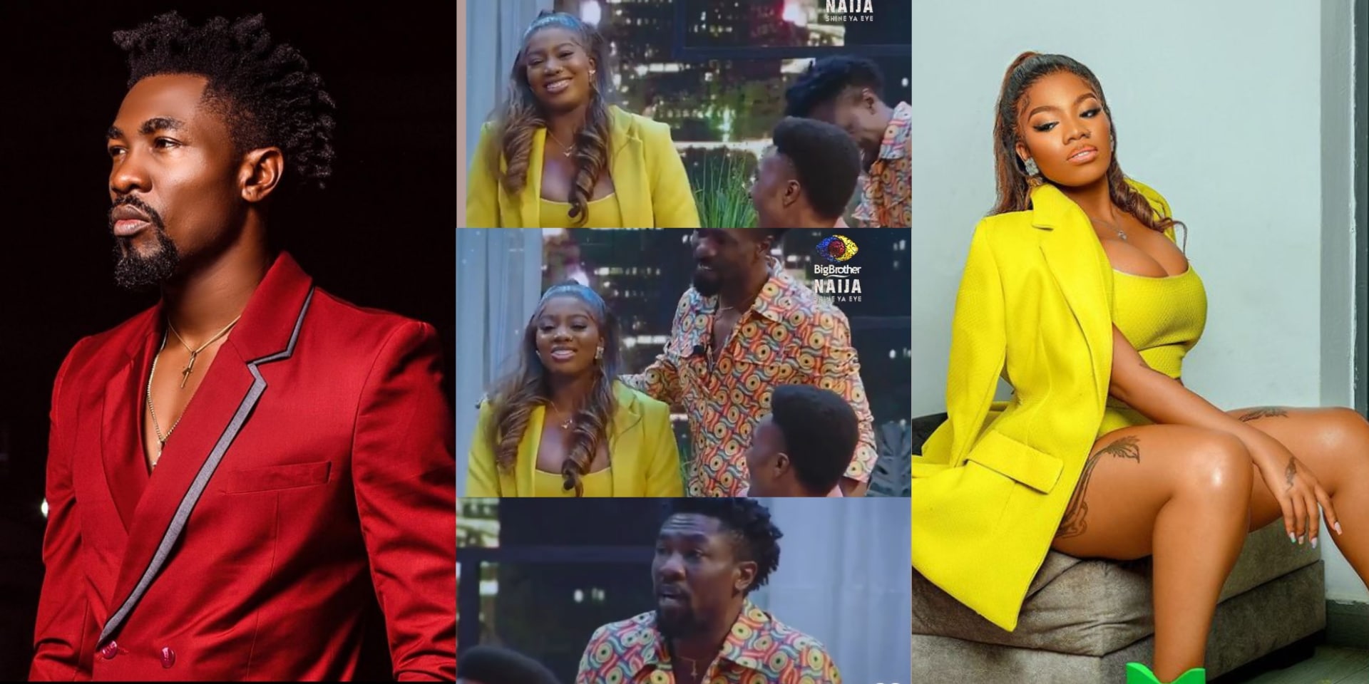 #BBNaijaReunion: Heartwarming moment Boma Akpore apologized to Angel over their altercation in Biggie's house (Video)