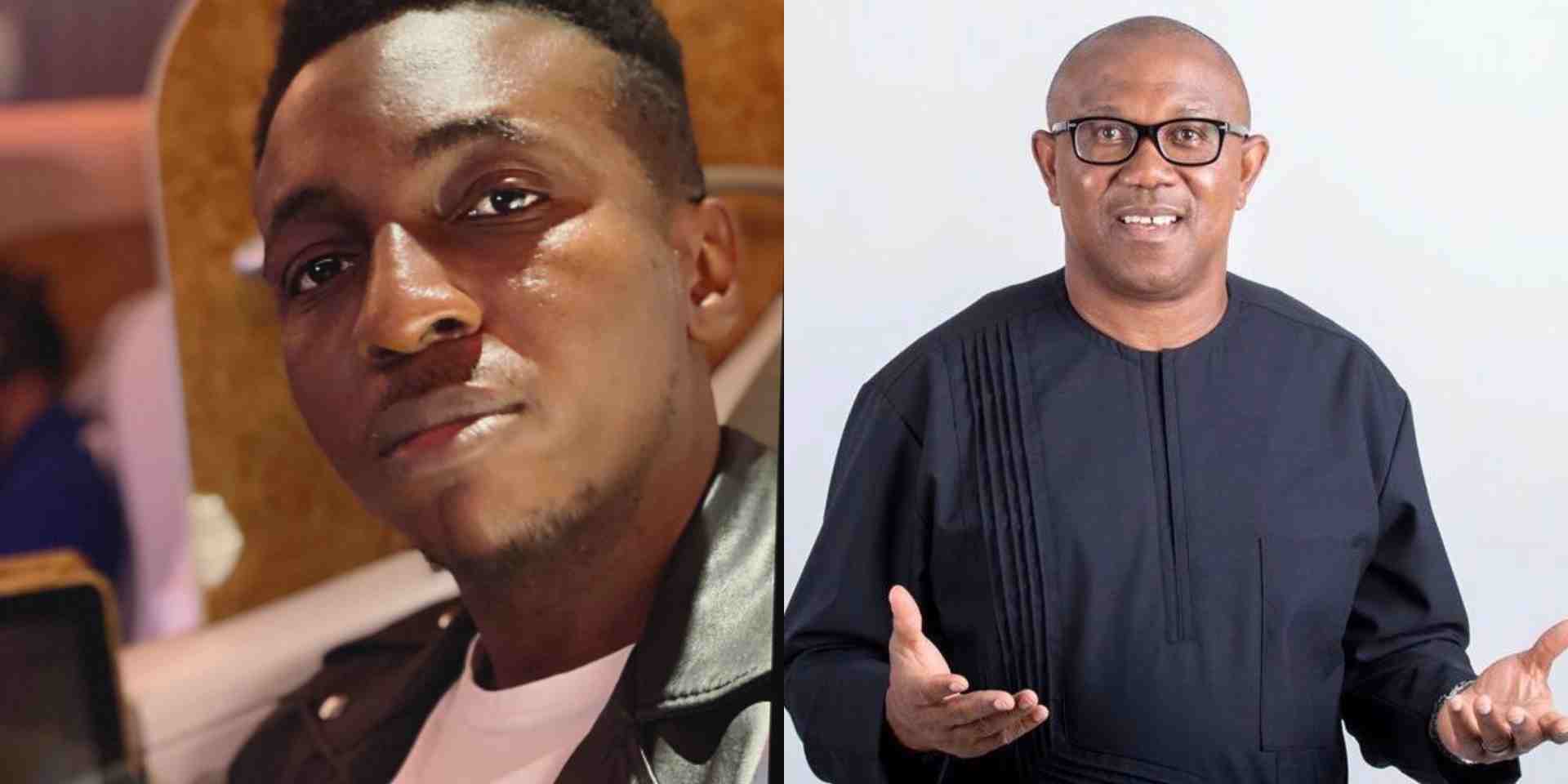 What Nigerian youths will do to Peter Obi if he ever thinks of stepping down - Frank Edward reveals