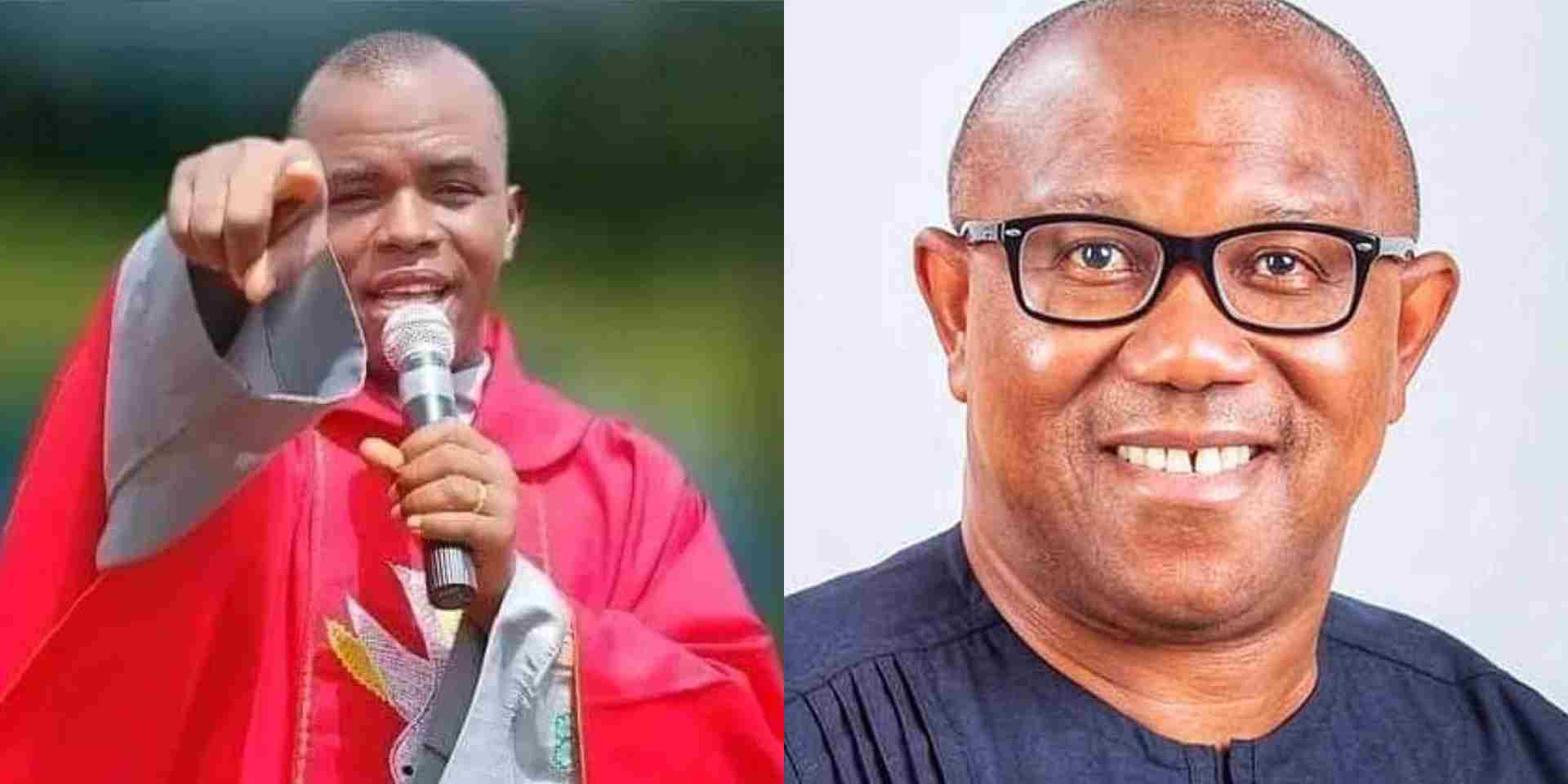 "Peter Obi is carrying a curse, he can never be president, a very stingy man" - Father Mbaka blows hot (Audio)