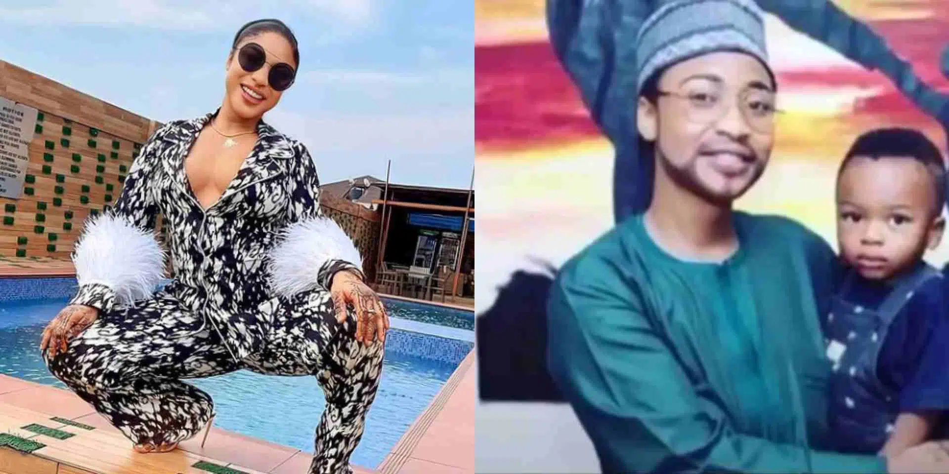 It takes a strong person to be a single parent and take on two roles" - Tonto Dikeh eulogizes self on Father's Day (Video)