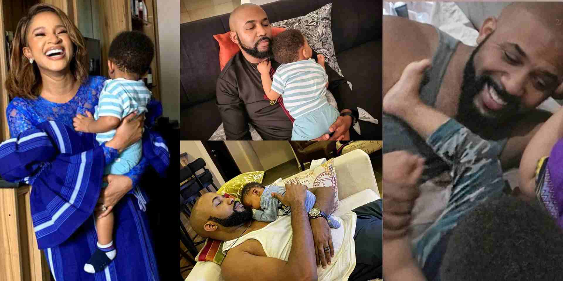 "The best person I could have been on this parental journey with" - Adesua Etomi pens sweet note for husband, Banky W on Father's Day