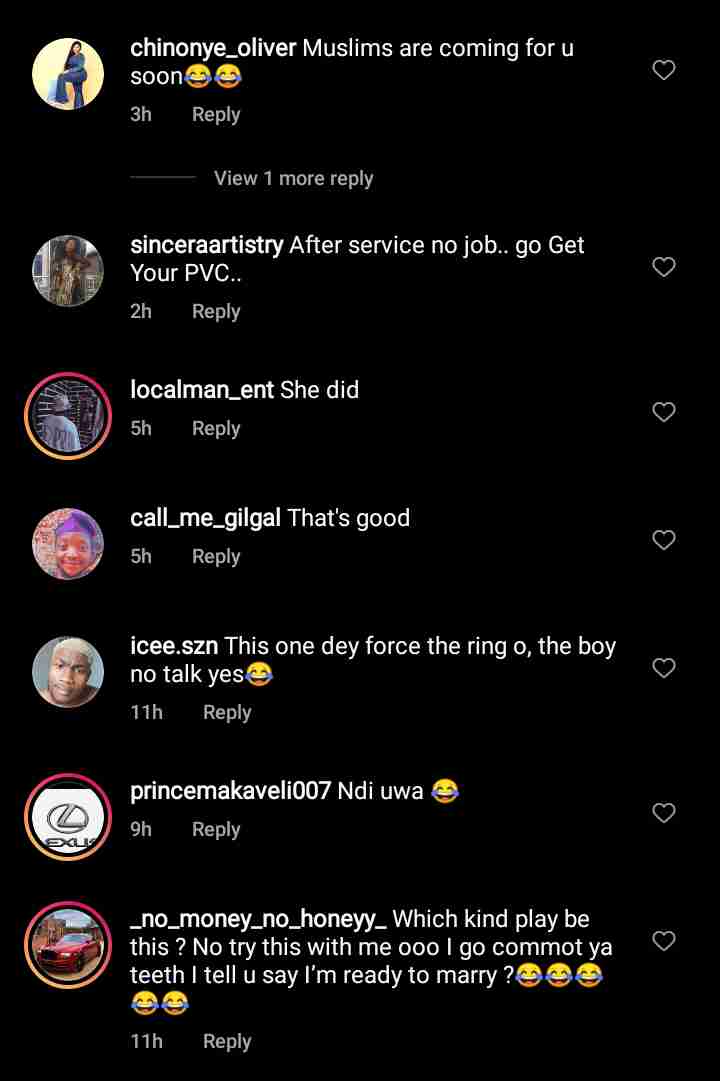 Reactions as female corps member proposes to boyfriend in Orientation camp (Video)