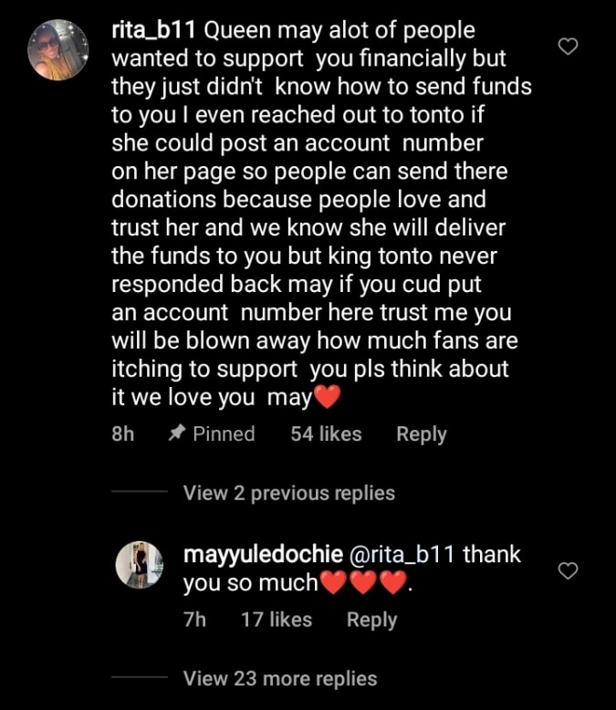 May fan Edochie crowdfunding