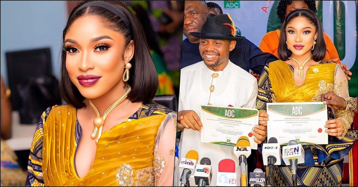 “I have never failed in leadership” - Tonto Dikeh says as she defends deputy governorship position (Video)