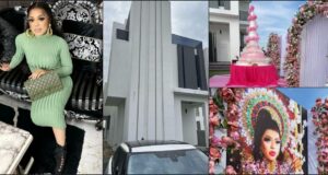 Bobrisky unveils N450M smart home with lavish house warming party (Video)