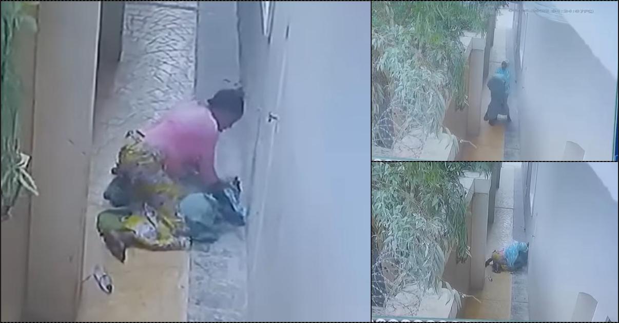 Housemaid caught on tape attempting to suffocate colleague four days after employment (Video)