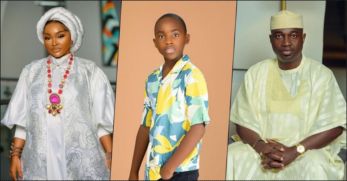 Adekaz joins Mercy Aigbe to celebrate son, Juwon Gentry, on his 12th birthday