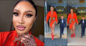 Tonto Dikeh steps out with son in adorable fashion as she pens note to single mothers (Video)