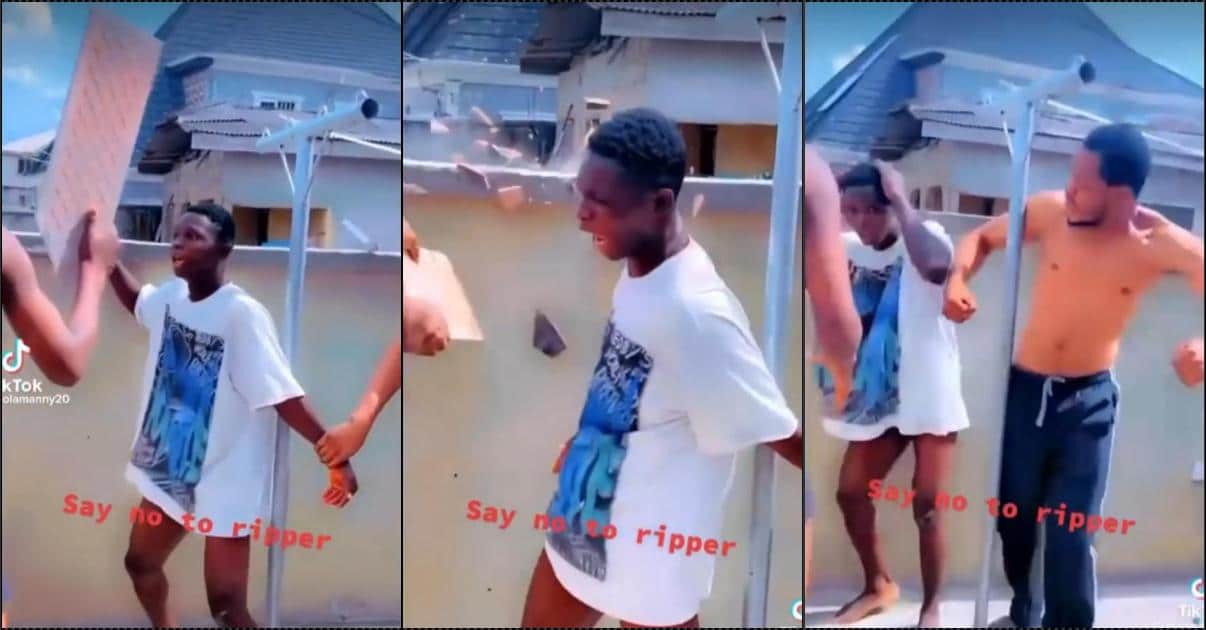 Suspected yahoo boys punish junior colleague for stealing (Video)